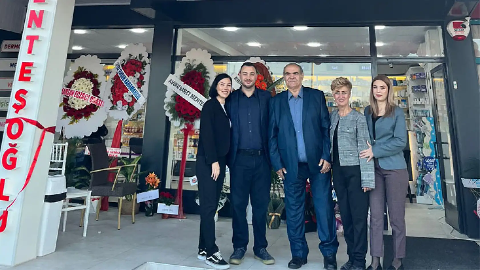Çarşamba'da Yeni eczane hizmete açıldı, Menteşoğlu ailesinden anlamlı yatırım