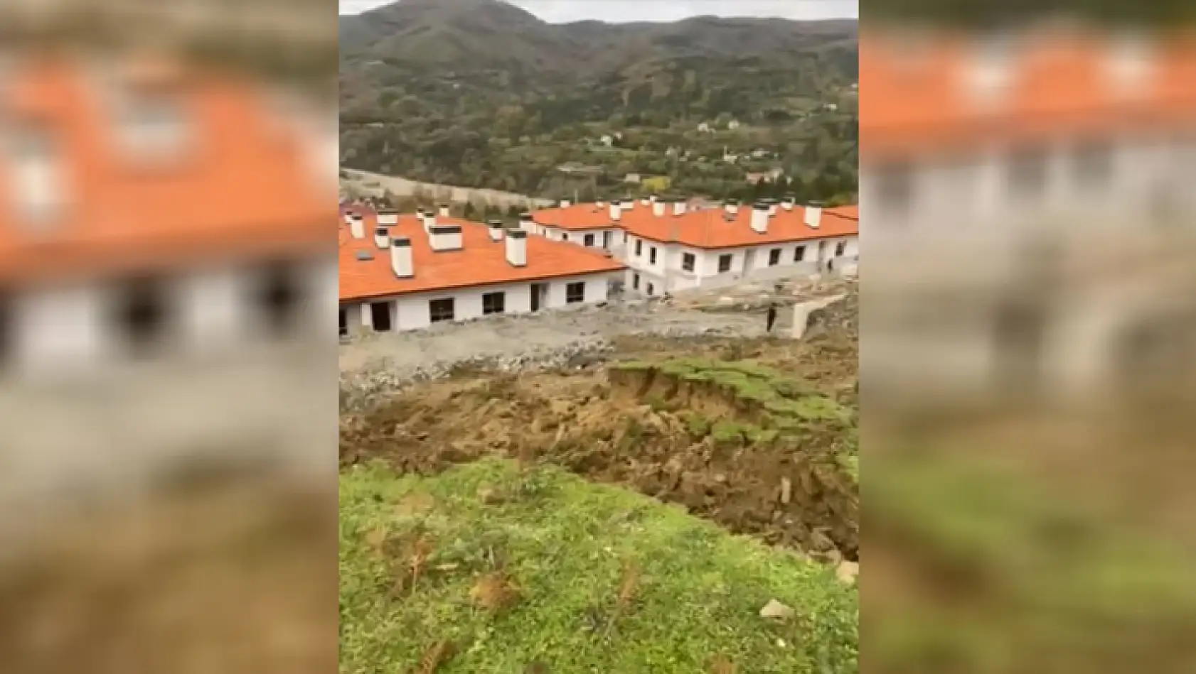 Sinop'ta TOKİ konutları bölgesinde heyelan iddiası!