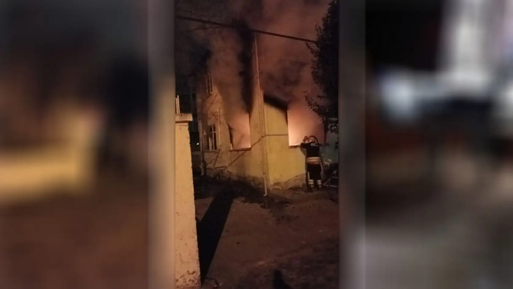 Samsun'da ev yangını meydana geldi