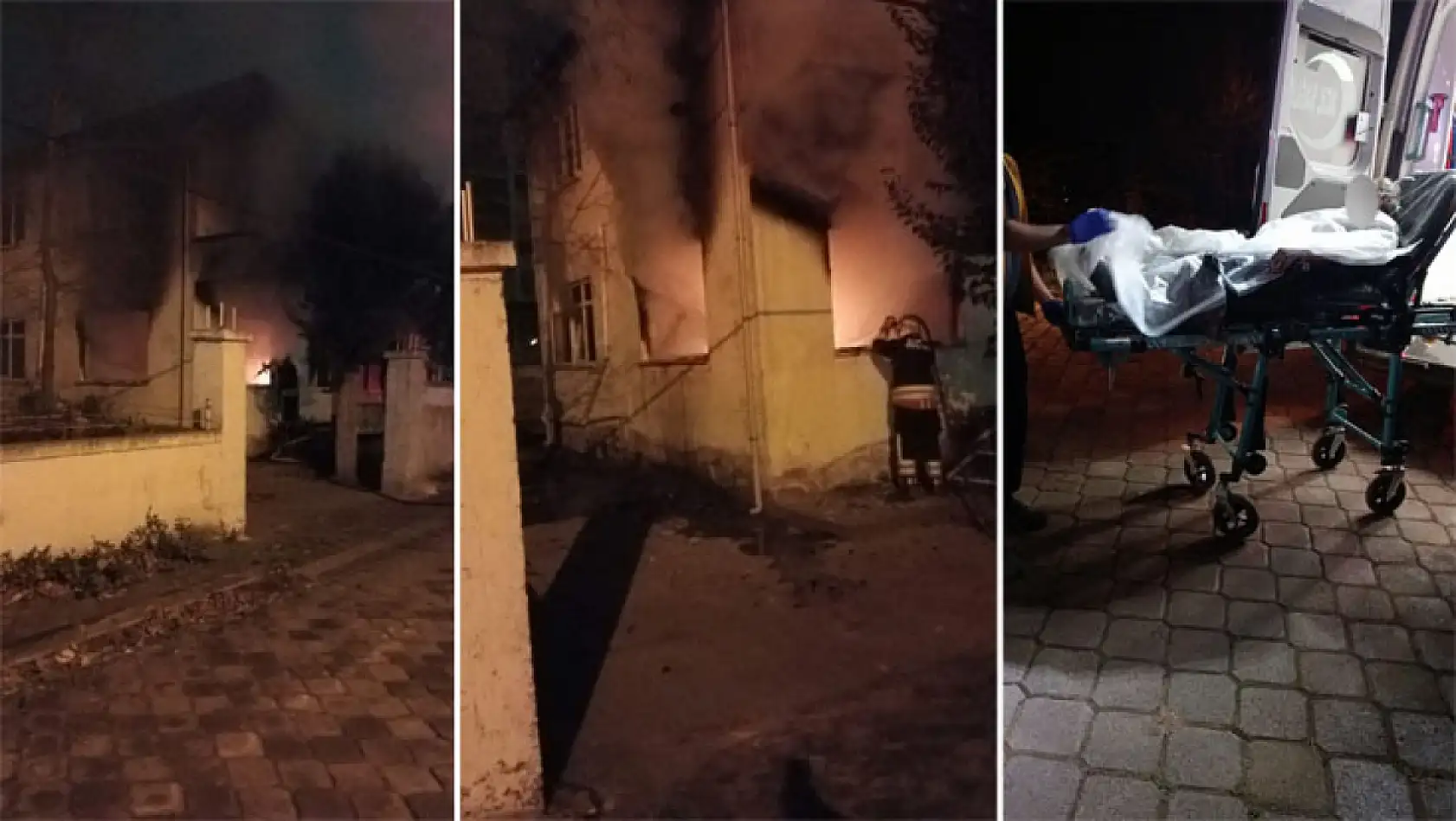 Samsun'da ev yangını meydana geldi