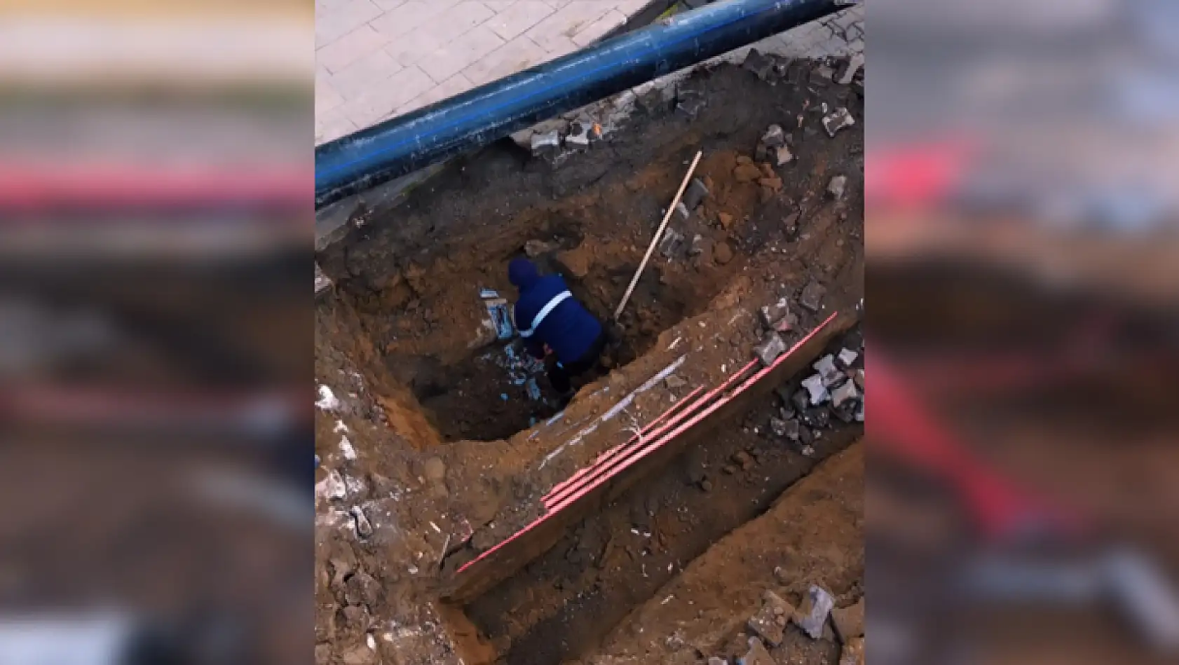 Çarşamba Doğu Yaka'da Boru Arızası