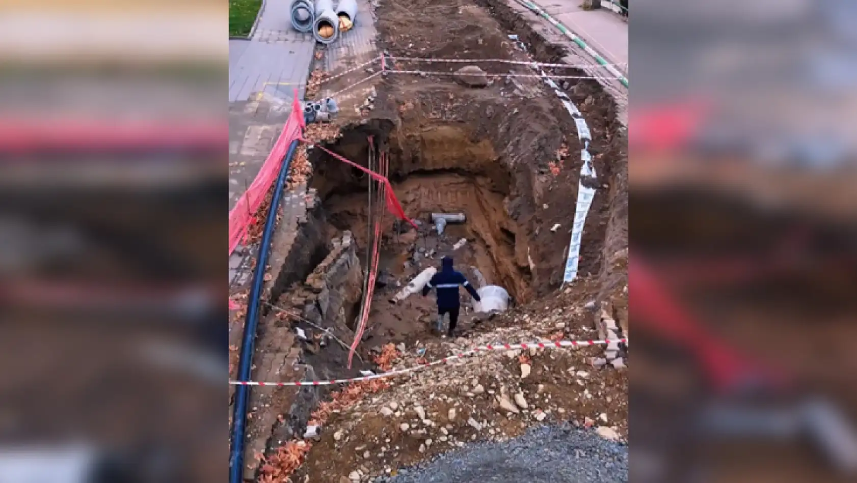 Çarşamba Doğu Yaka'da Boru Arızası