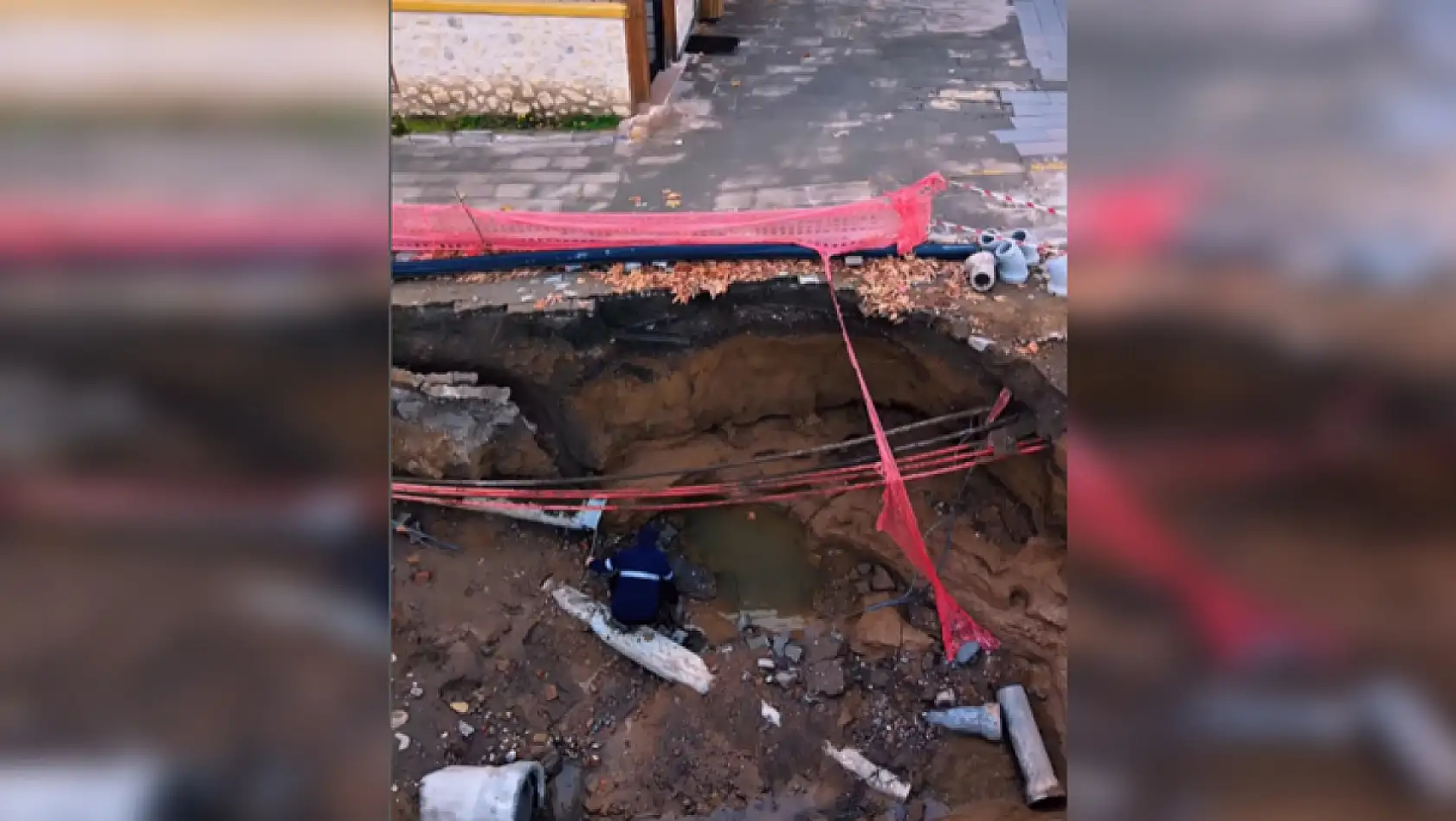 Çarşamba Doğu Yaka'da Boru Arızası