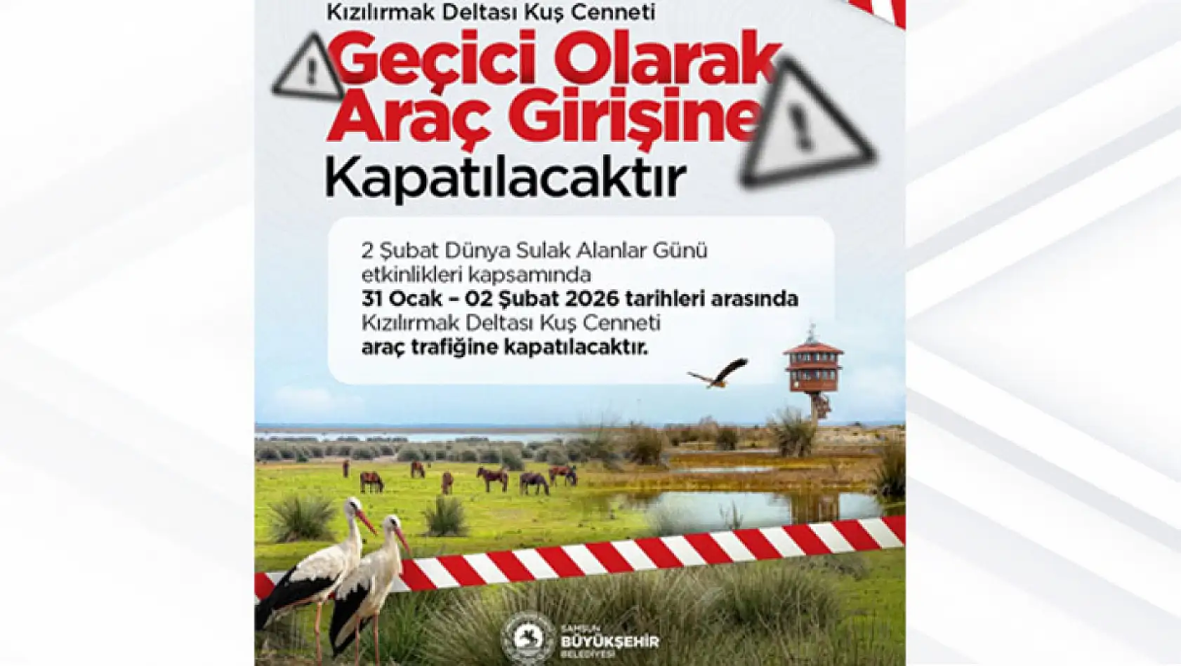 Kuş Cenneti için Önemli Karar! Trafiğe Kapatılıyor!