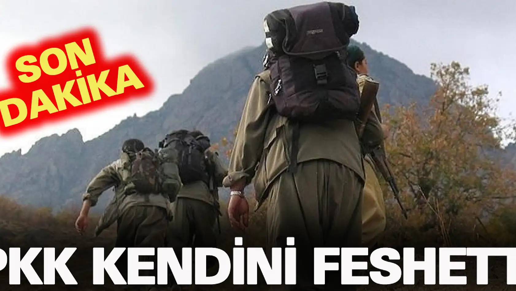 TERÖR ÖRGÜTÜ PKK KENDİNİ FESHETTİ