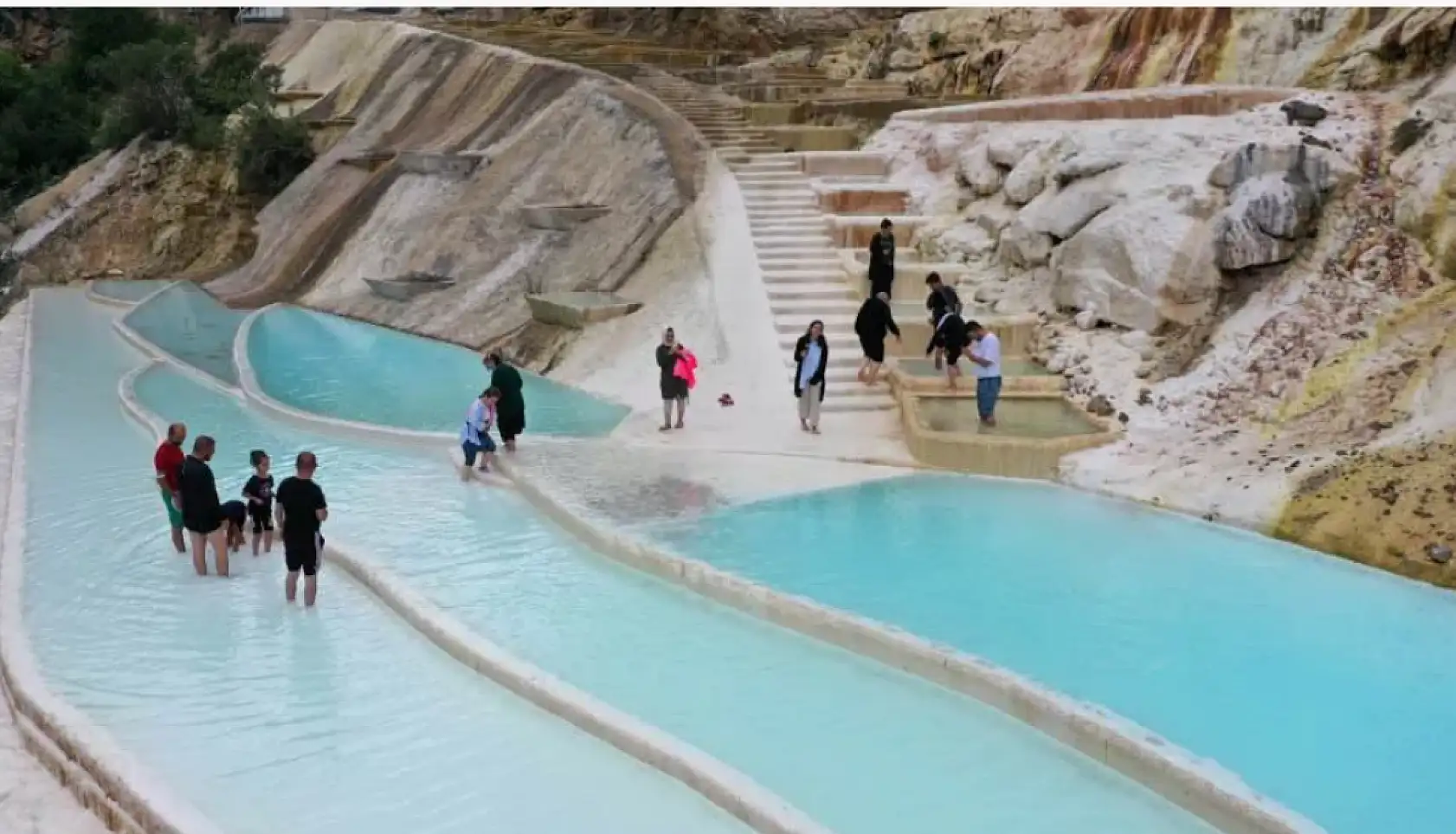 göksu travertenlerine yoğun ilgi