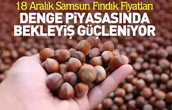 18 Aralık Samsun Fındık Fiyatları | Denge Piyasasında Bekleyiş Güçleniyor