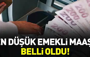 2026 yılı en düşük emekli maaşı belli oldu!