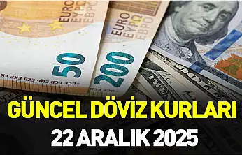 22 Aralık 2025 güncel döviz kurları