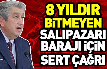 8 Yıldır Bitmeyen Salıpazarı Barajı İçin Sert Çağrı  'Daha Fazla Zarar Olmasın'