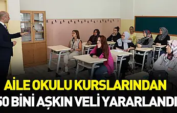 Aile okulu kurslarından 150 bini aşkın veli yararlandı