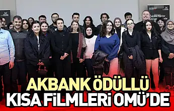 Akbank Kısa Film Festivali'nin Ödüllü Filmleri OMÜ'de Öğrencilerle Buluştu