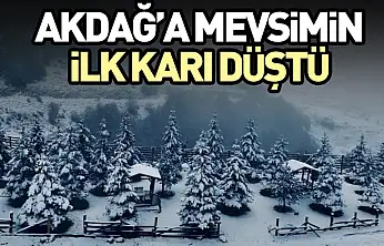 Akdağ merkezinin ilk karı düştü