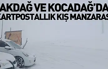 Akdağ ve Kocadağ'da Kartpostallık Kış Manzarası