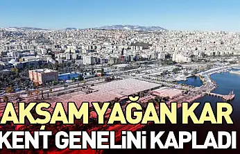 Akşam Yağan Kar Kent Genelini Kapladı