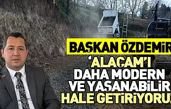 Alaçam Belediyesi'nden Altyapı ve Yol Çalışmaları
