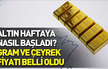 Altın haftaya nasıl başladı? Gram ve çeyrek fiyatı belli oldu