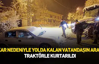 Asarcık'ta Yoğun Kar Ulaşımı Aksattı