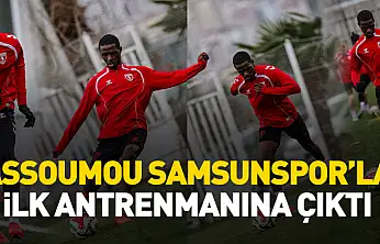 Assoumou Samsunspor'la ilk antrenmanına çıktı