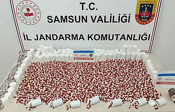 Atakum'da 7 bin sentetik ecza hapı ele geçirildi