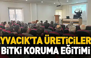 Ayvacık'ta üreticilere bitki koruma eğitimi