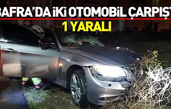 Bafra'da İki Otomobil Çarpıştı: 1 Yaralı