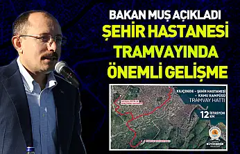 Bakan Muş açıkladı: Şehir hastanesi tramvayında önemli gelişme