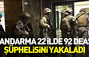 Bakan Yerlikaya: Jandarma 22 İlde 92 DEAŞ Şüphelisini Yakaladı