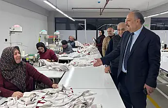 Başkan Karaca'dan Tekstil Fabrikasına Ziyaret