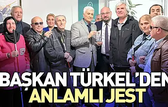Başkan Türkel'den anlamlı jest