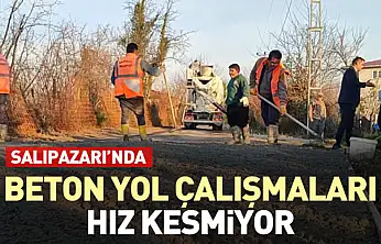 Salıpazarı Yol Sorununa Kalıcı Çözüm! İlçeye Beton yol ağı