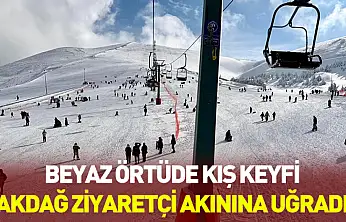 Beyaz örtüde kış keyfi: Akdağ Kayak Merkezi ziyaretçi akınına uğradı