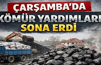 Bin 500 aileye, bin 200 ton kömür yardımı! Çarşamba'da kömür yardımları sona erdi