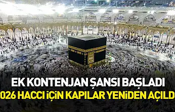 Boş kalan hac kontenjanları için 18 Aralık'a kadar ek başvuru süresi tanındı