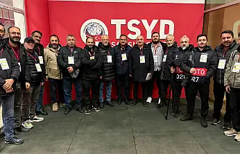 Çağlayan, AEK maçınıçı gazetecilerle takip etti