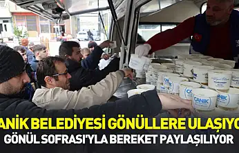Canik Belediyesi gönüllere ulaşıyor: Gönül Sofrası'yla bereket paylaşılıyor