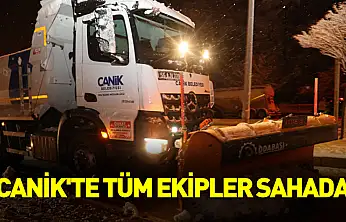 Canik'te tüm ekipler sahada