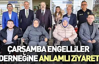 Çarşamba'da 3 Aralık Dünya Engelliler günü ziyareti