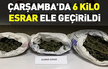 Çarşamba'da 6 Kilo Esrar Ele Geçirildi