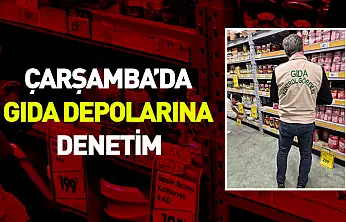Çarşamba'da gıda depolarına denetim