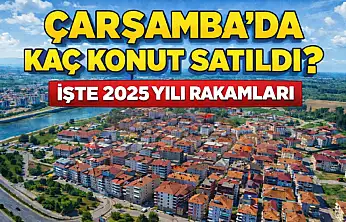 Çarşamba'da kaç konut satıldı? İşte 2025 yılı rakamları