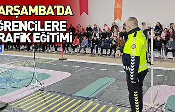 Çarşamba'da Öğrencilere Uygulamalı Trafik Eğitimi