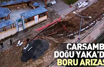 Çarşamba Doğu Yaka'da Boru Arızası