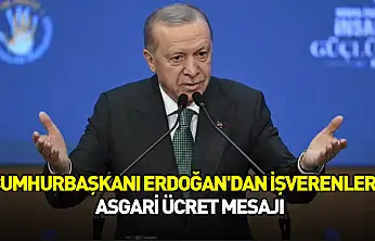Cumhurbaşkanı Erdoğan'dan işverenlere asgari ücret mesajı