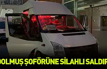 Dolmuş şoförüne silahlı saldırı