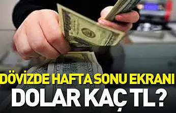 Dövizde hafta sonu ekranı: Dolar kaç TL?