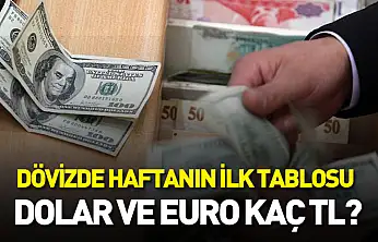 Dövizde haftanın ilk tablosu: Dolar ve euro kaç TL?