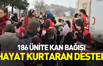 Havza'da Velilerden 186 Ünite Kan Bağışı