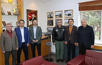 Havza Kaymakamı Ayvat'tan 5. Ana Jet Üs Komutanlığına taziye ziyareti