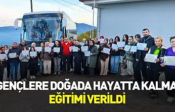 İlkadım'da gençlere doğada hayatta kalma eğitimi verildi